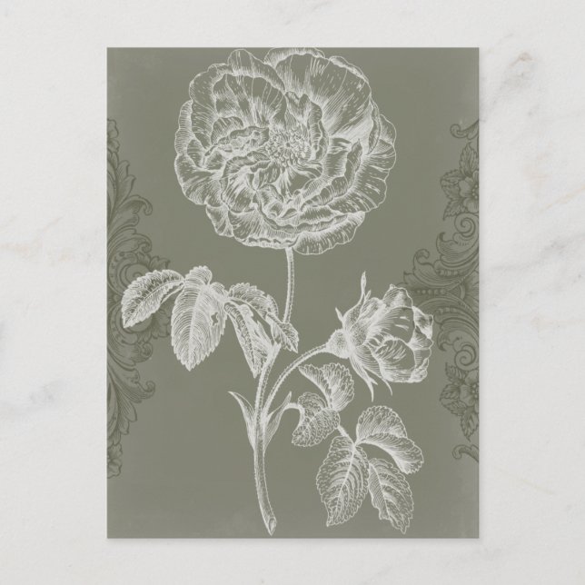 Carte Postale Soulagement floral I (Devant)