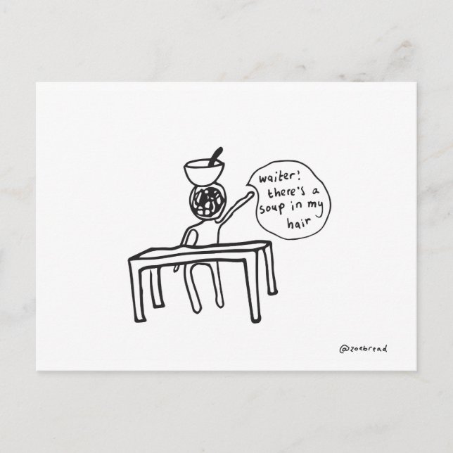 carte postale soupe (Devant)