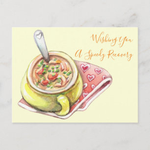 Carte Postale Soupe au poulet et nouilles