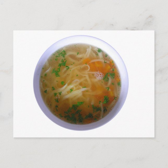 Carte Postale Soupe aux nouilles de poulet (Devant)