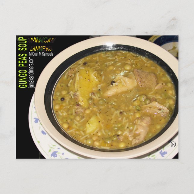 Carte Postale Soupe de pois de gungo (Devant)