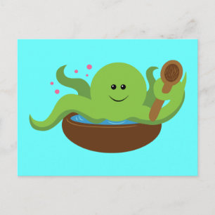 Carte Postale Soupe d'octopus