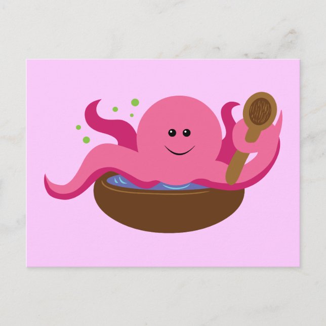 Carte Postale Soupe d'octopus (Devant)