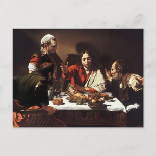 Carte Postale Souper À Emmaus