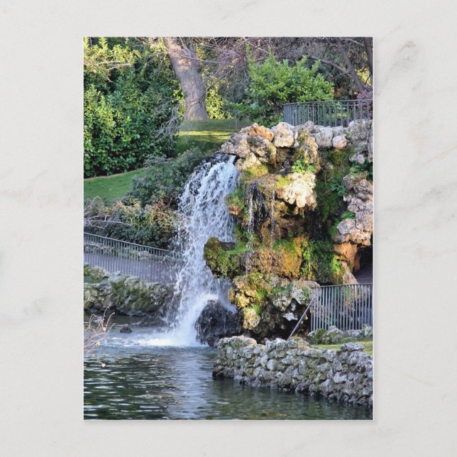 Carte Postale Source dans le Parc de la Retraite, Madrid (Devant)