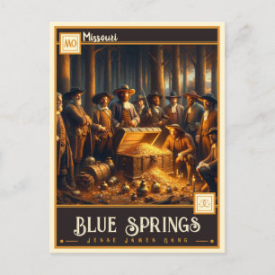 Carte Postale Sources bleues, Missouri   VINTAGE