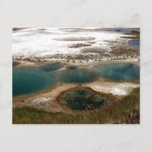 Carte Postale Sources chaudes bleues Yellowstone
