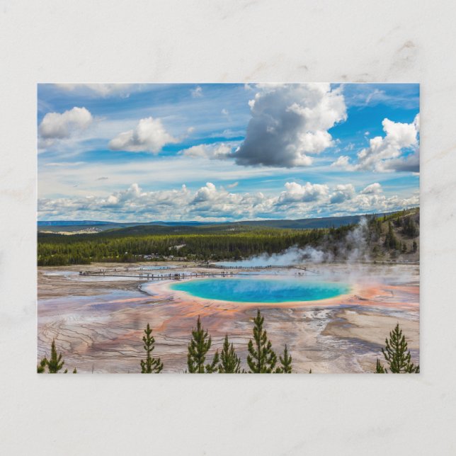 Carte Postale Sources chaudes du Parc national de Yellowstone (Devant)