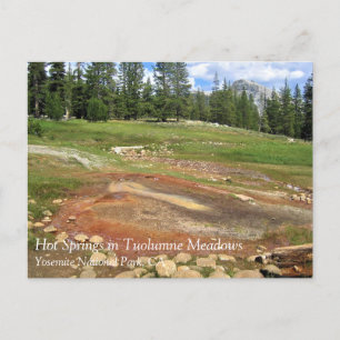 Carte Postale Sources chaudes en Tuolumne Meadows, Yosemite, CA 