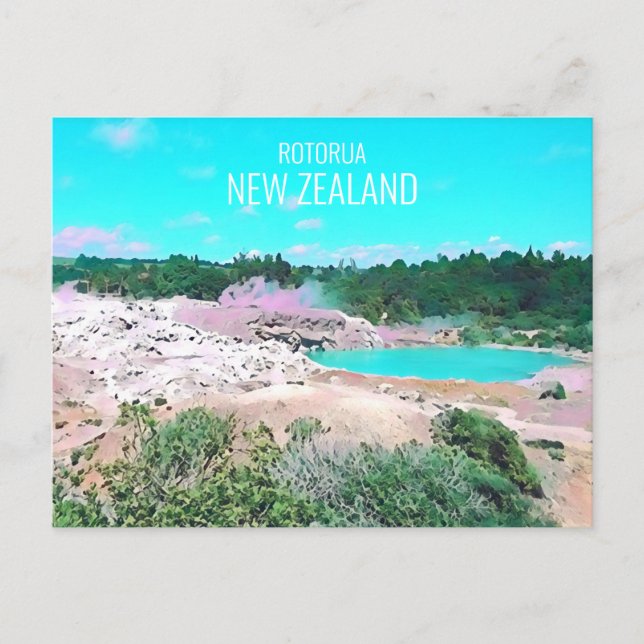 Carte Postale Sources thermales Rotorua Voyage en Nouvelle-Zélan (Devant)