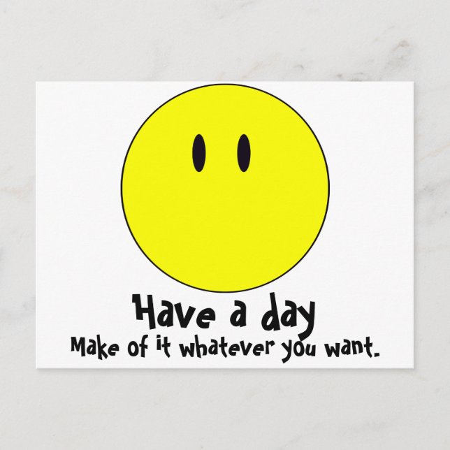 Carte Postale souriant (Devant)