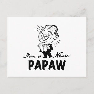 Carte Postale Souriant de nouveaux t-shirts et cadeaux Papaw