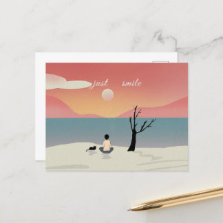 Carte Postale Souriez de la vie et profitez de la vie