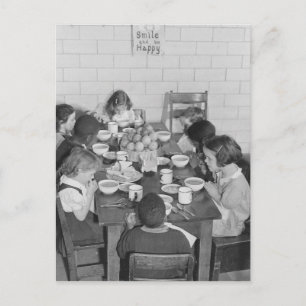 Carte Postale Souriez et soyez heureux - Vintage