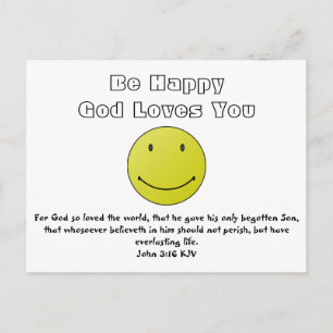 Carte Postale Souriez Parce Que Dieu Vous Aime