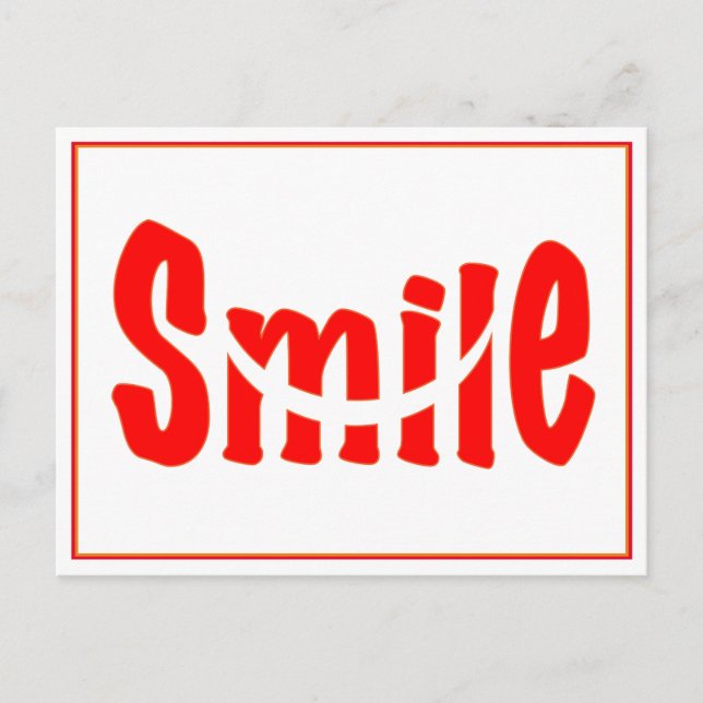 Carte Postale Sourire (Devant)