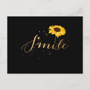 Carte Postale Sourire aux tournesols
