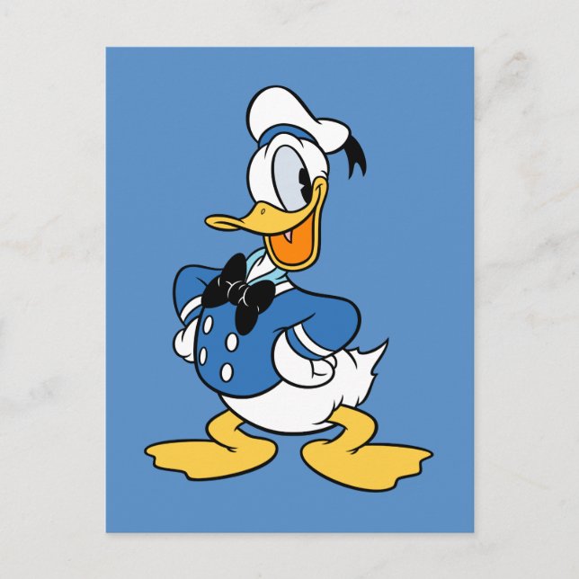 Carte Postale Sourire de Donald Duck (Devant)
