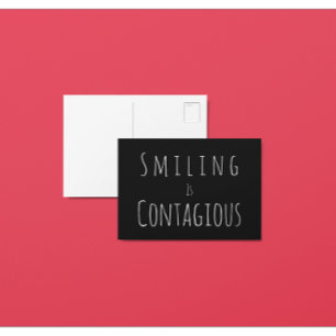 Carte postale Sourire est contagieux