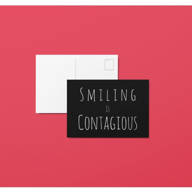 Carte postale Sourire est contagieux (Créateur téléchargé)