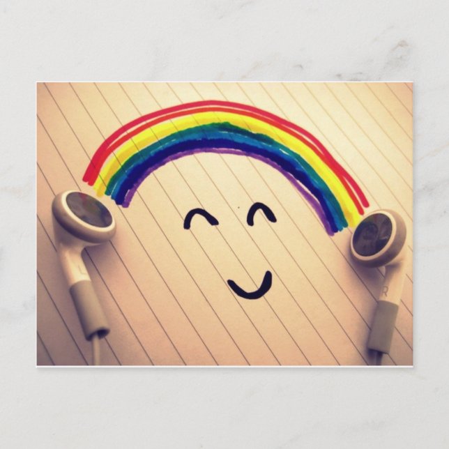Carte Postale Sourires de musique (Devant)