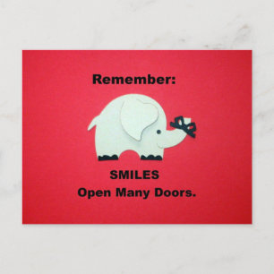 Carte Postale Sourires Ouvre De Nombreuses Portes !
