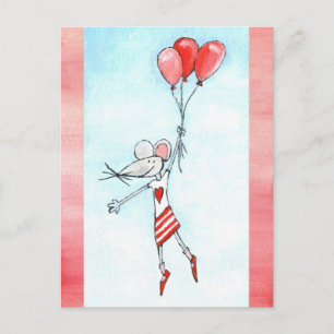 Carte Postale Souris dangereuse
