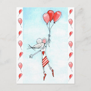 Carte Postale Souris dangereuse