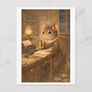 Carte Postale Souris de carrière comme écrivain/auteur