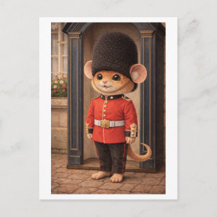 Carte Postale Souris de carrière comme garde du palais