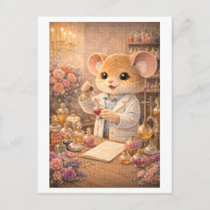Carte Postale Souris de carrière comme parfumeur