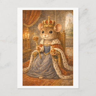 Carte Postale Souris de carrière en reine
