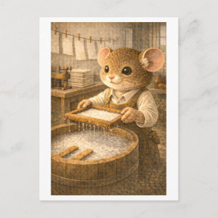 Carte Postale Souris de carrière en tant que fabricant de papier