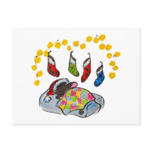 Souris de Noël et Nouvel An avec bas