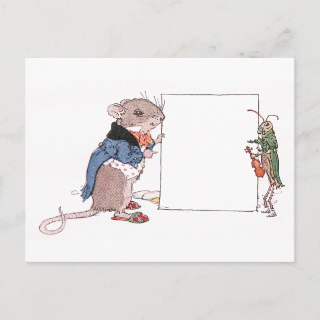 Carte Postale Souris & Grasshopper Tenez Votre Photo (Devant)