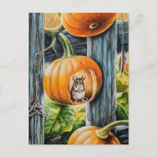 Carte Postale Souris heureuse (Devant)