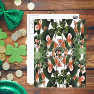 Carte Postale Souris irlandaise Kaleidoscope Deux Saint Patrick 