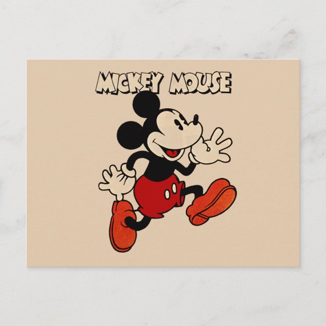 Carte Postale Souris Mickey vintage (Devant)