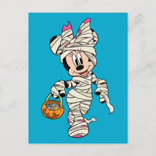 Carte Postale Souris Minnie Halloween Mummy