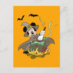 Carte Postale Souris Minnie Halloween Witch