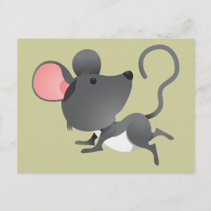 Carte Postale Souris Souris Rat Rongeurs Mammifère Cute Caricatu
