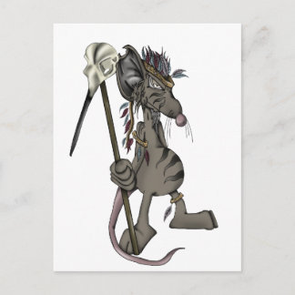 Carte Postale Souris tribale