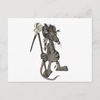 Carte Postale Souris tribale