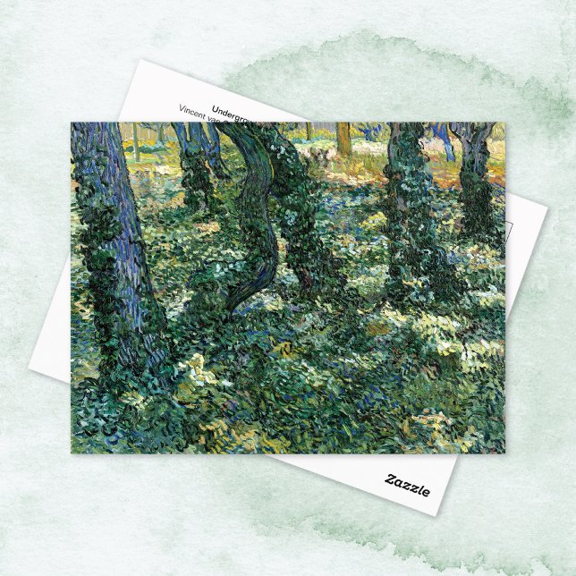 Carte Postale Sous-bois Arbres Bois Vincent van Gogh (Créateur téléchargé)