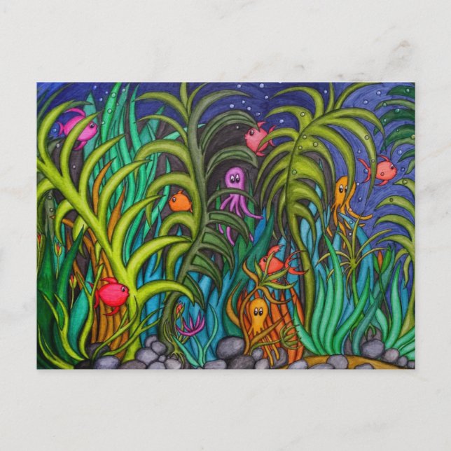 Carte postale Sous la mer (Devant)