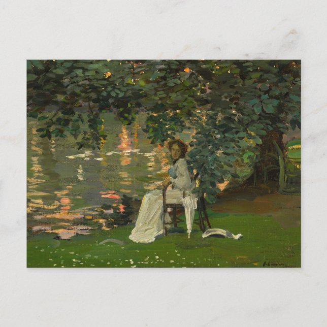 Carte Postale Sous les arbres, Ranelagh | Sir John Lavery (Devant)