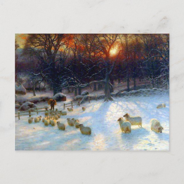 Carte Postale Sous Les Branches Encombrées De Neige (Devant)