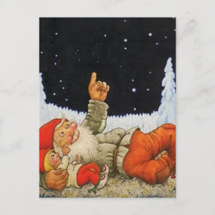 Carte Postale « Sous les étoiles » Gnomes par Jenny Nystrom