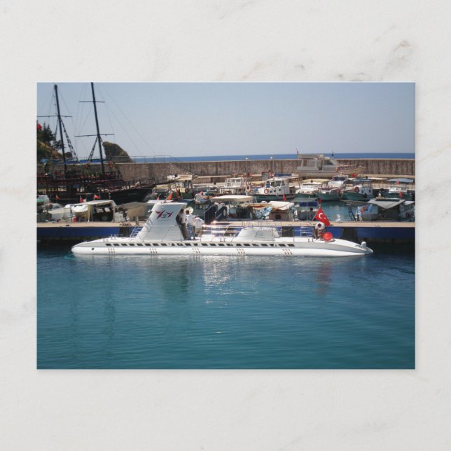 Carte Postale sous-marin de plaisance turc (Devant)