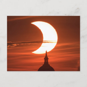 Carte postale sous-titrée Solar Eclipse 2021
